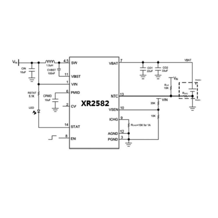 XR2582(双节锂电池充电IC）