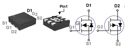 XR2221 N+P双通道场效应管，低导通内阻