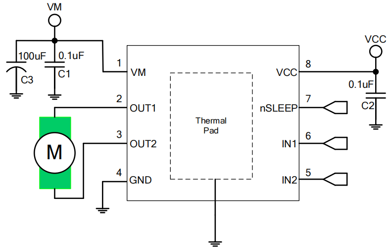 12V直流电机驱动芯片 BDR6122F