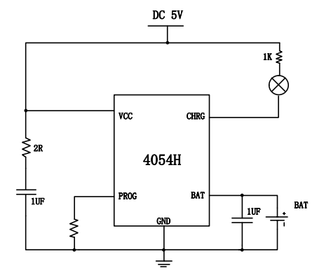 4054H 具有电源 OVP 功能的 500mA 单节锂离子电池线性充电器