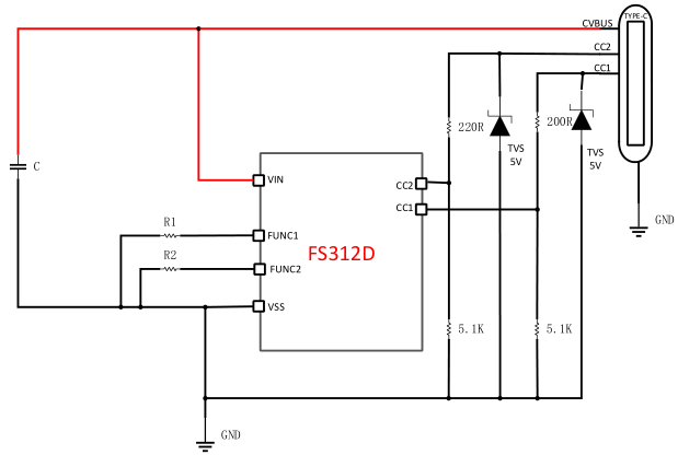 USB Type-C PD3.2快充协议智能触发芯片 FS312D