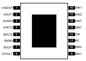 带电流控制的双通道H桥电机驱动器 LTK8833C 输入电压13V，每个H桥RMS电流1.3A，峰值2.0A
